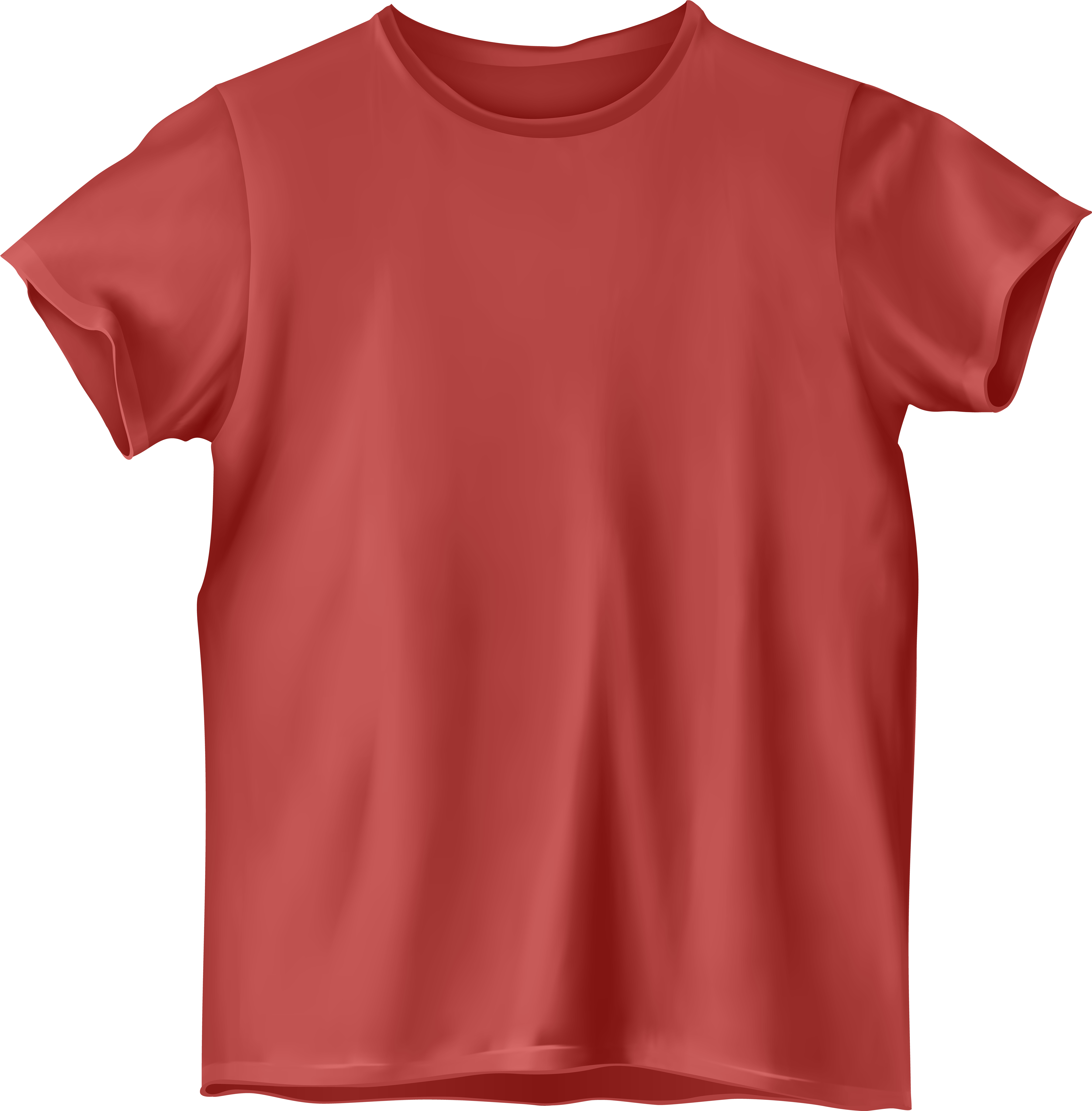 Red Plain T Shirt Mockup PNG with transparent background