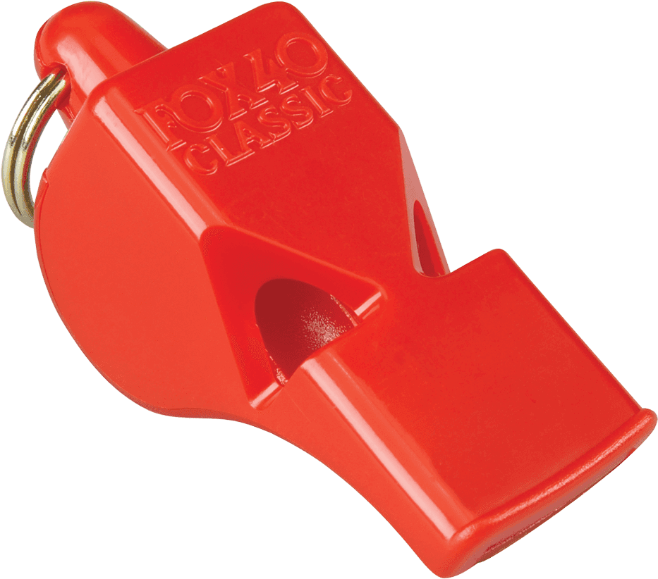 Red Plastic Whistle Classic Design