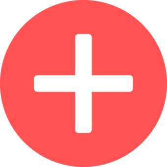 Red Plus Sign Icon