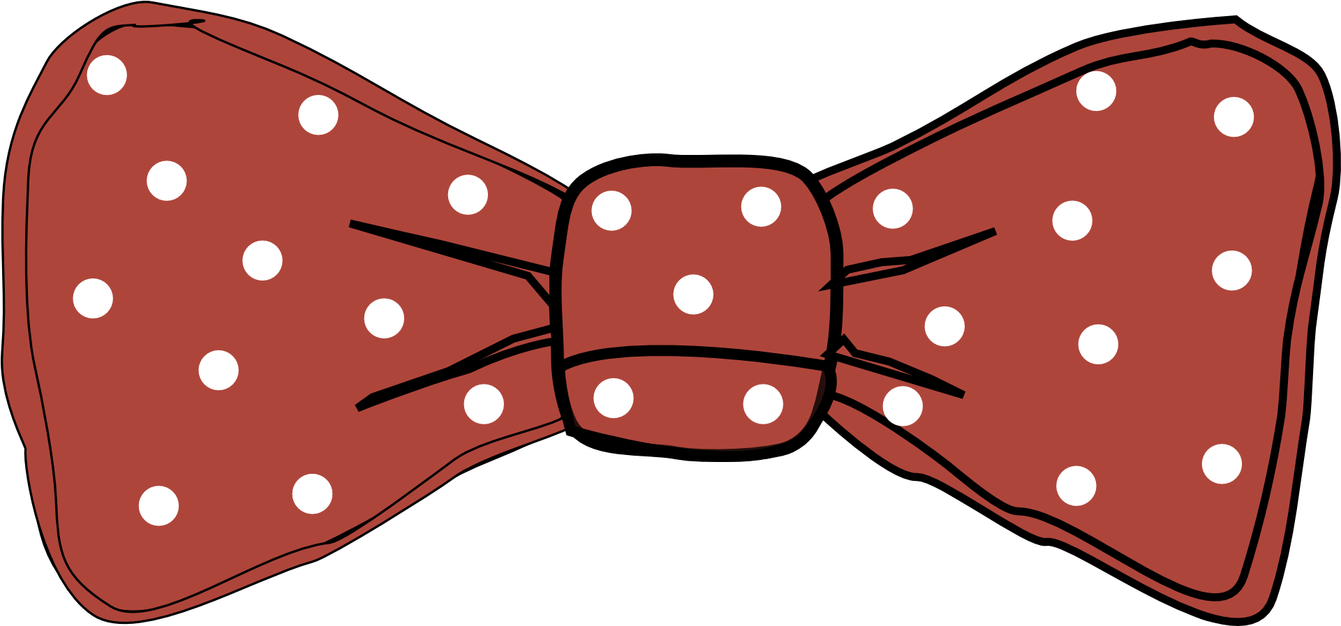 Red Polka Dot Bow Tie Illustration.png