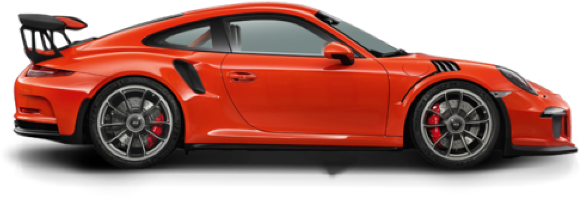 Porsche 911 Gt3 Rs - Porsche 991 Gt3 Rs Drwing PNG image with a transparent background, free high-resolution download