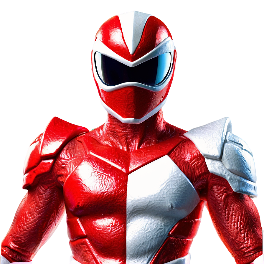 Red Power Ranger Courageous Stance Png 56