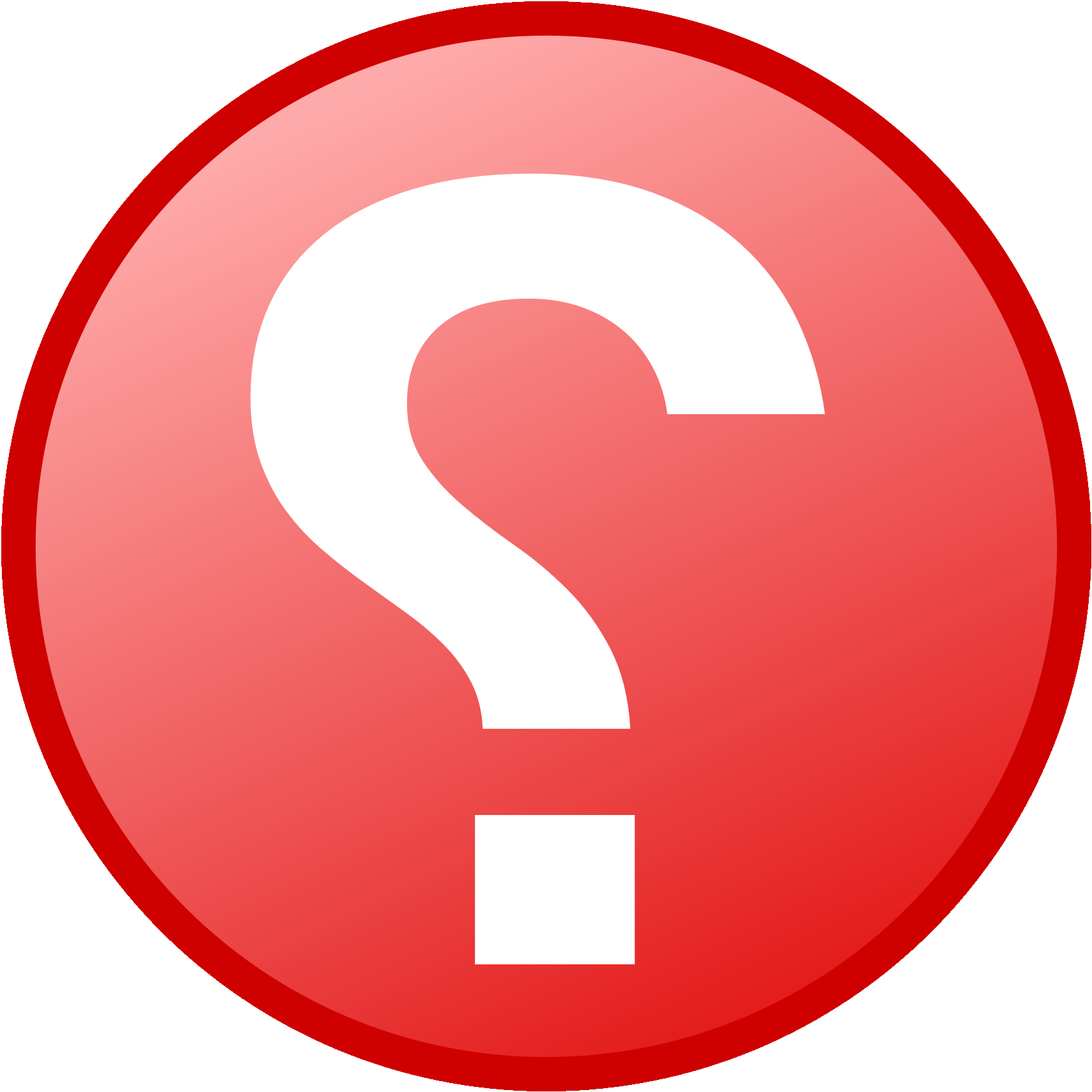 Red Question Mark Icon