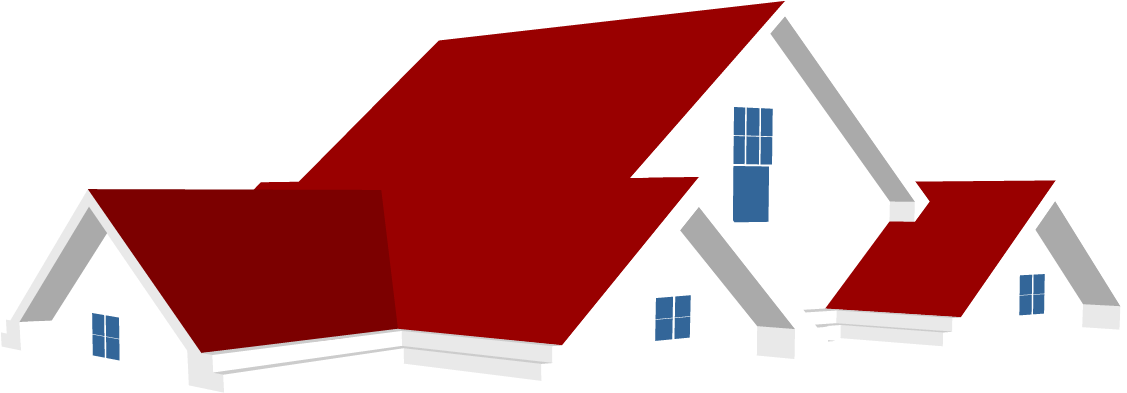 Red Roofed Houses Illustration