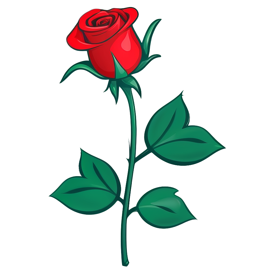 Red Rose Icon Png 05242024