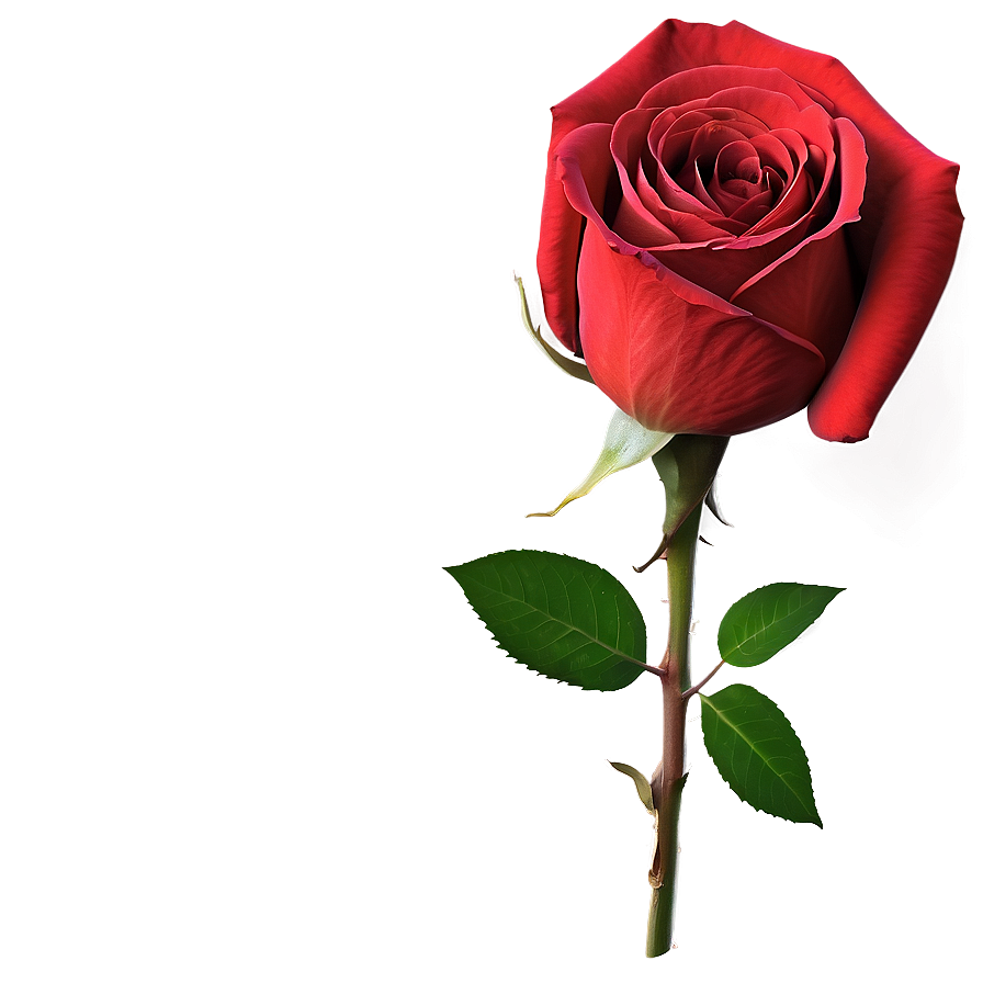 Red Rose On Black Png 80