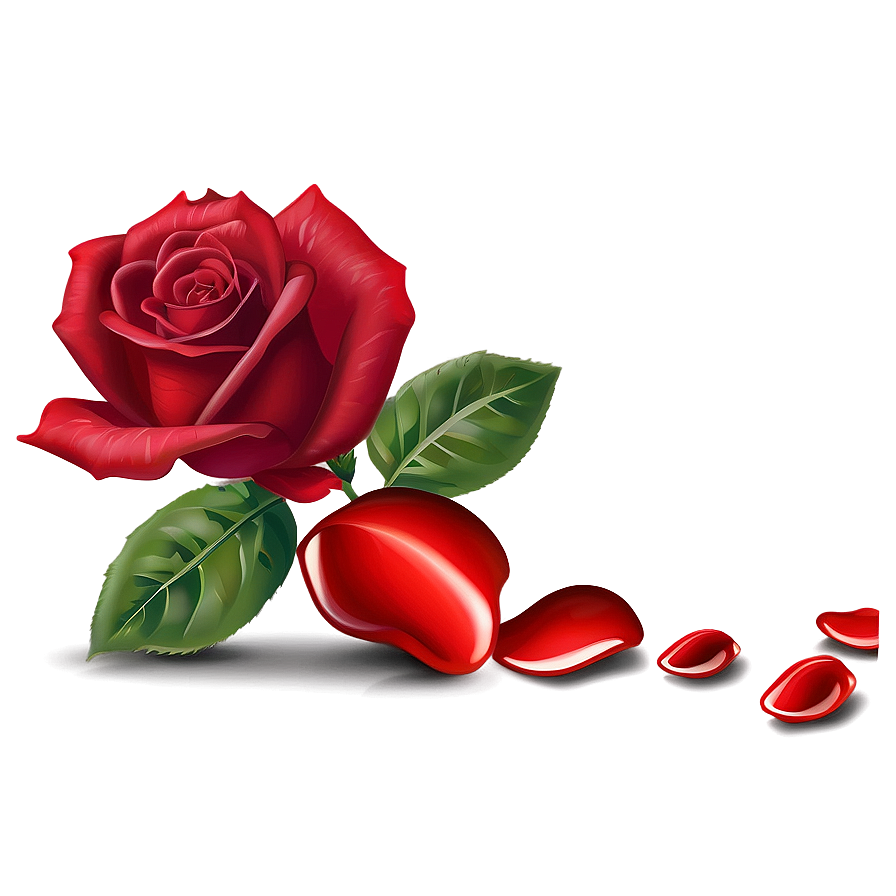 Red Rose Petals PNG 62 PNG with transparent background