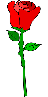 Red Rose Vector Art