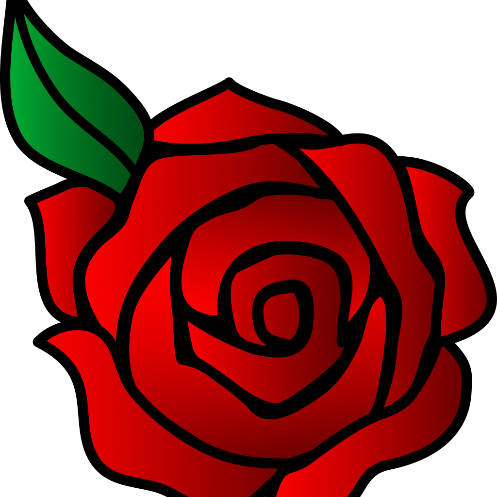 Red Rose Vector Art.png