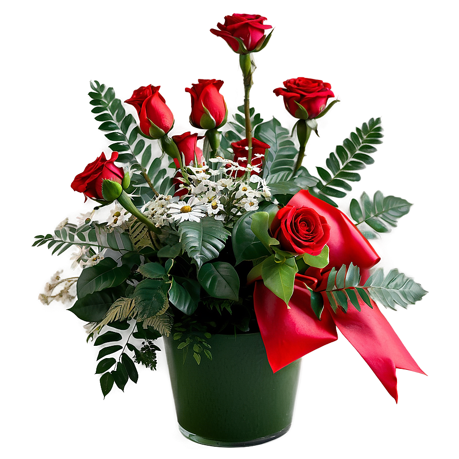 Red Roses Arrangement Png 16