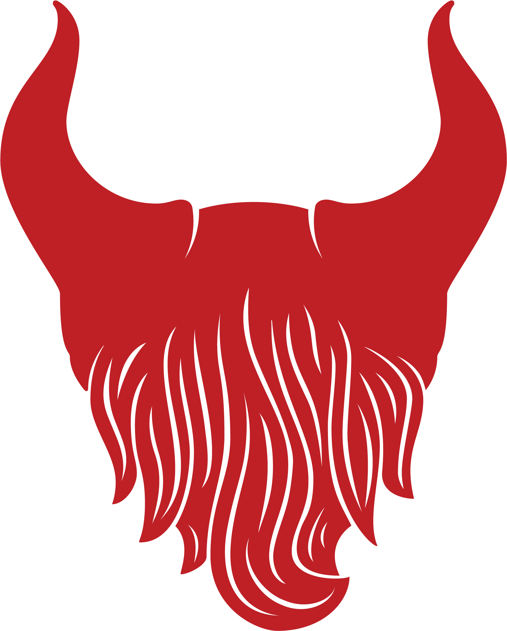 Red Santa Beard Illustration.svg