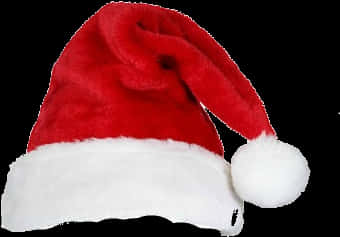 Red Santa Hat Black Background