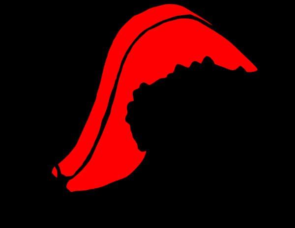 Red Santa Hat Silhouette