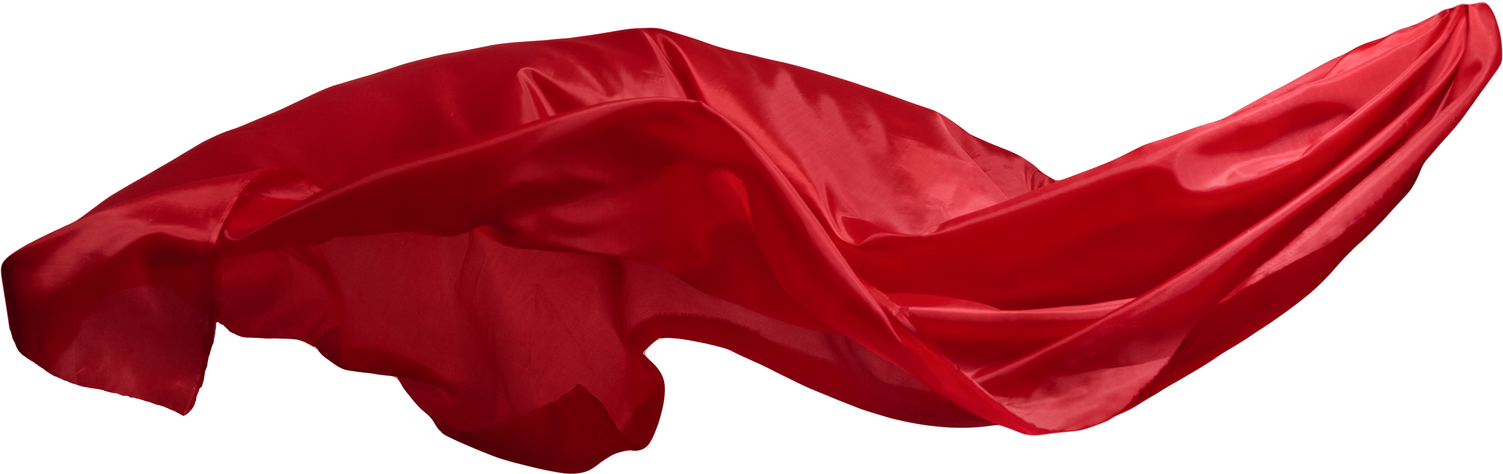 Red Satin Fabric Wave