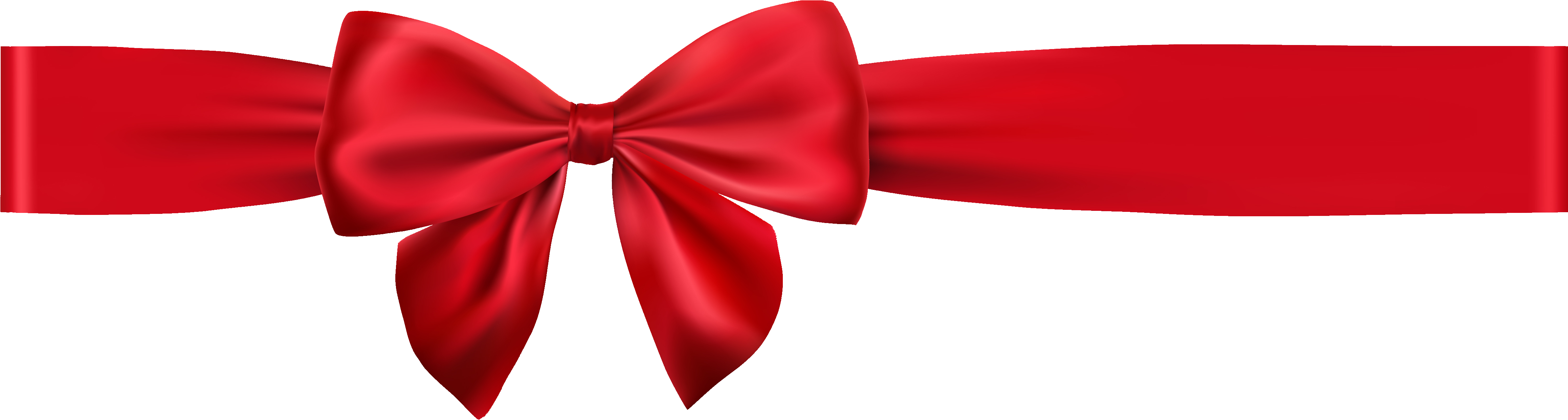 Red Holiday Bow - Satin, HD Png Download PNG image with a transparent background, free high-resolution download