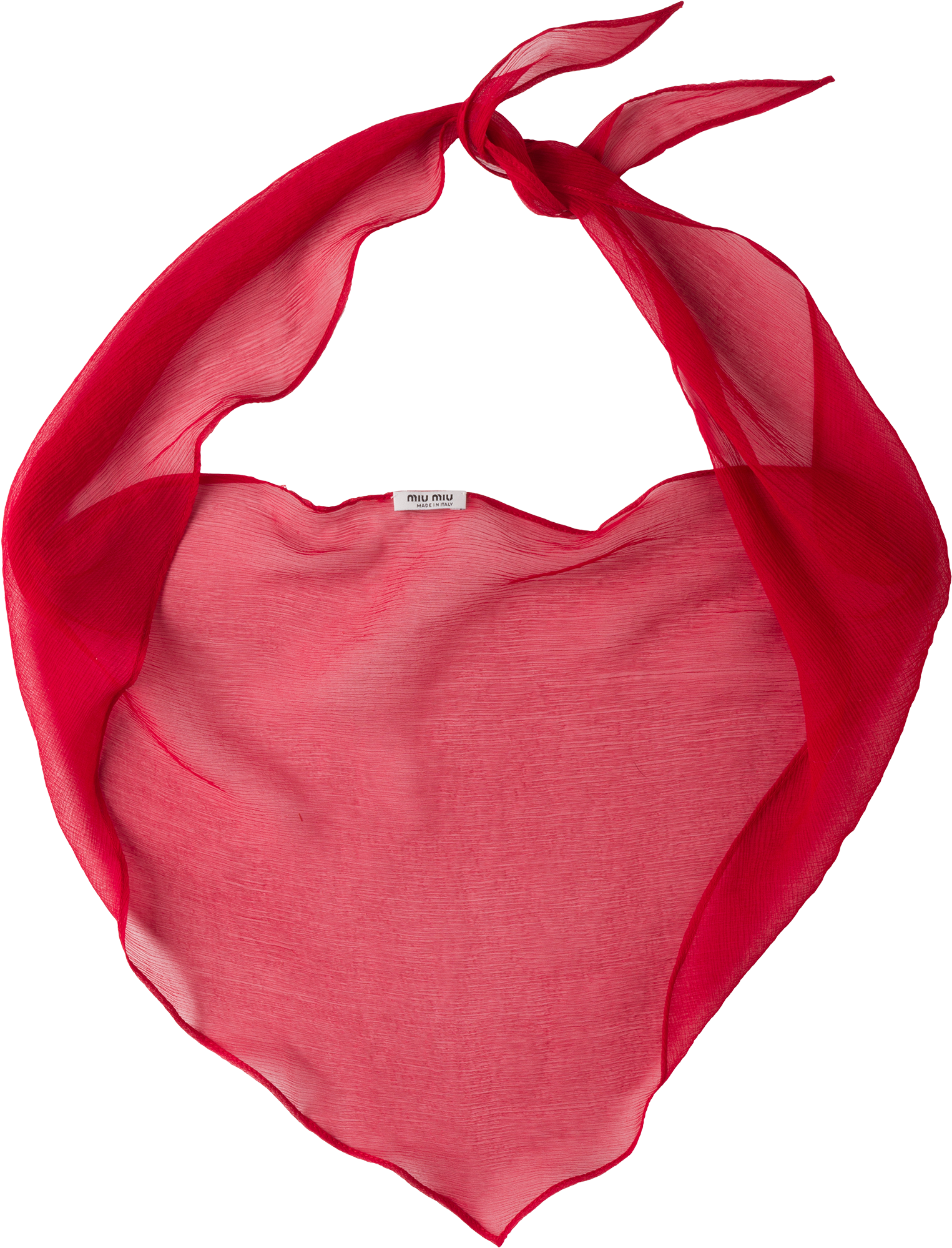 Red Scarf Knotted Transparent Background PNG image with a transparent background, free high-resolution download