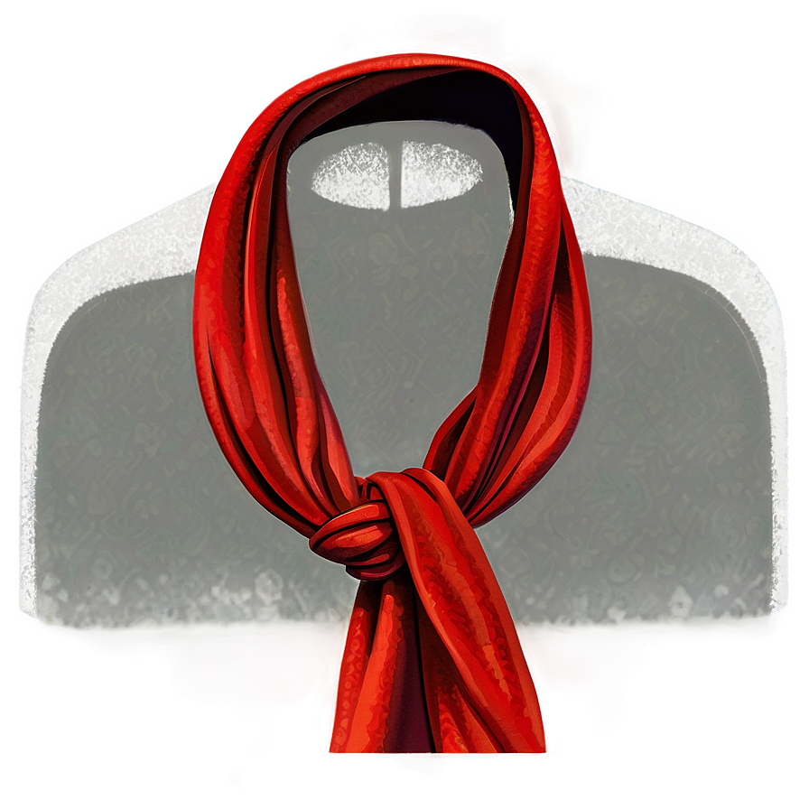 Red Scarf Png 06252024