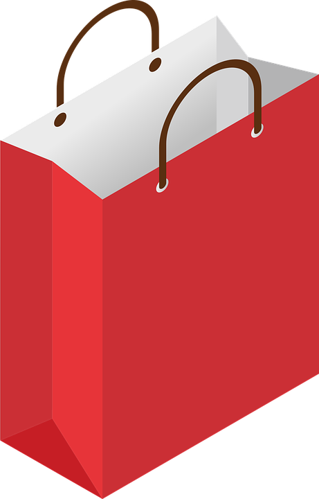 Red Shopping Bag Icon