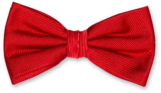 Red Silk Bow Tie