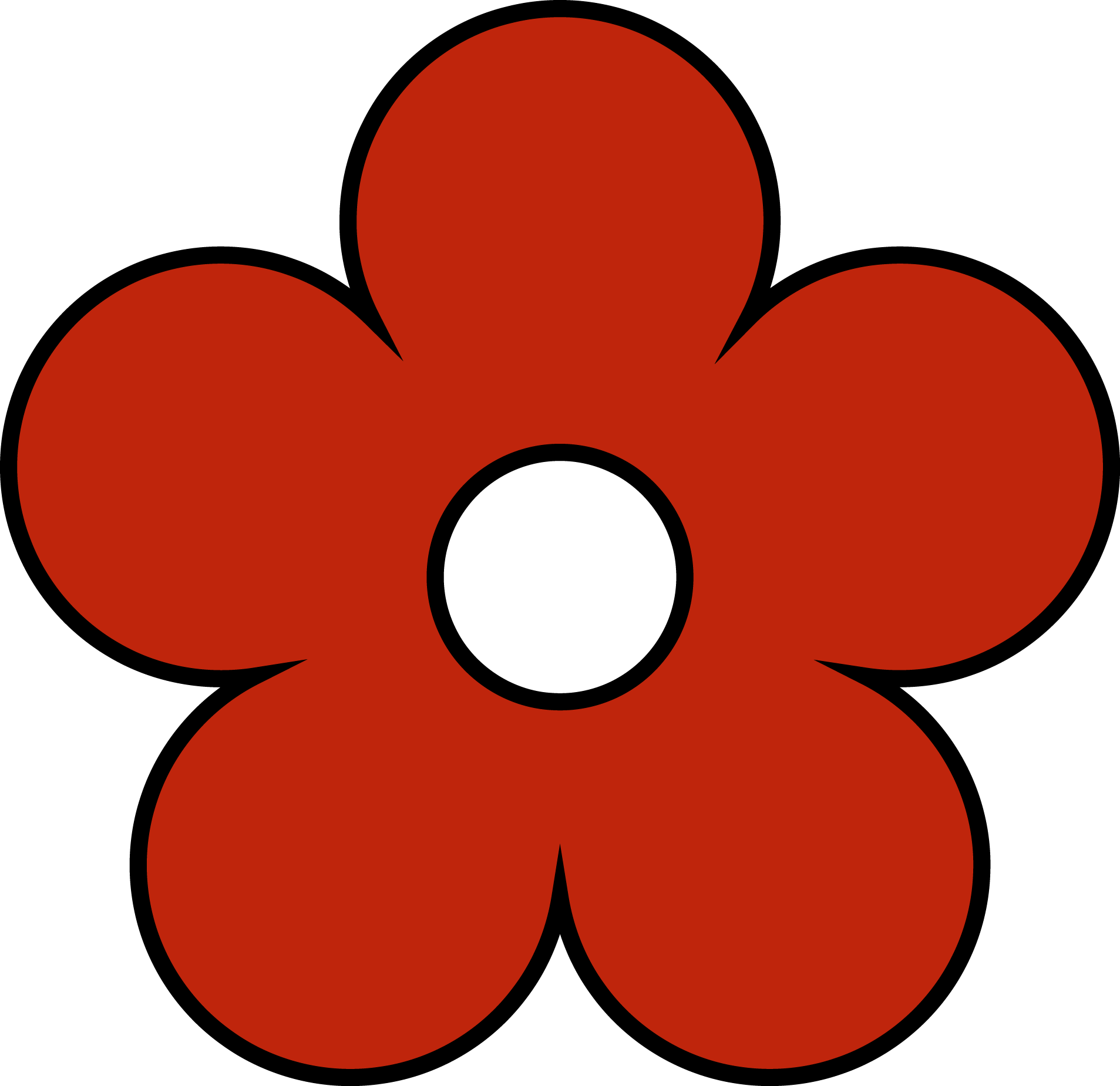 Red Flower Png Clipart - Transparent Red Flower Clipart, Png Download PNG image with a transparent background, free high-resolution download