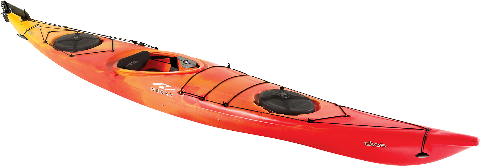 Red Single Kayak Isolated PNG with transparent background