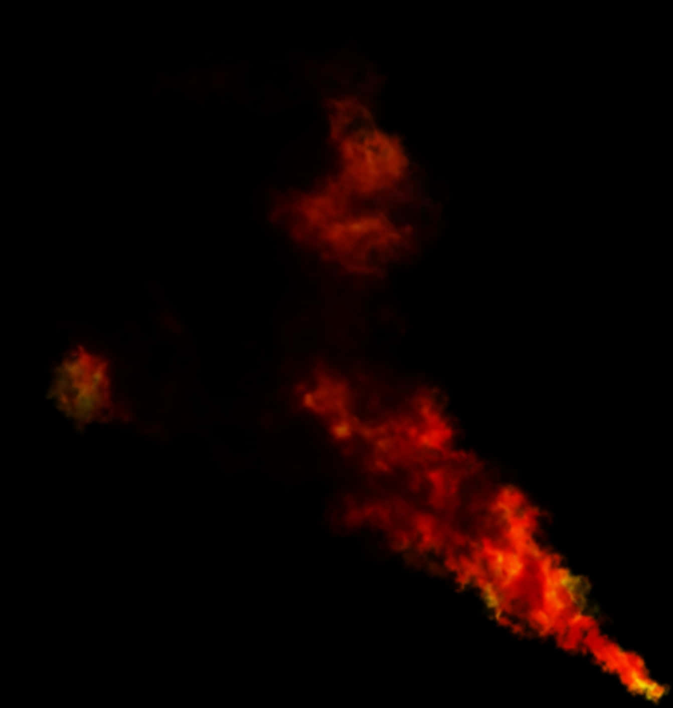 Red Smoke Effect Dark Background