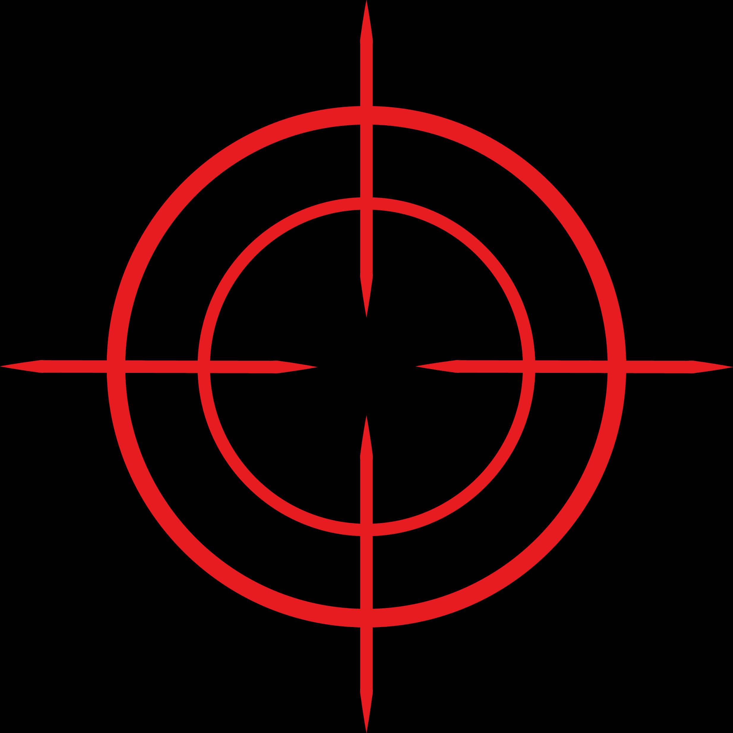 Red Sniper Crosshair Graphic