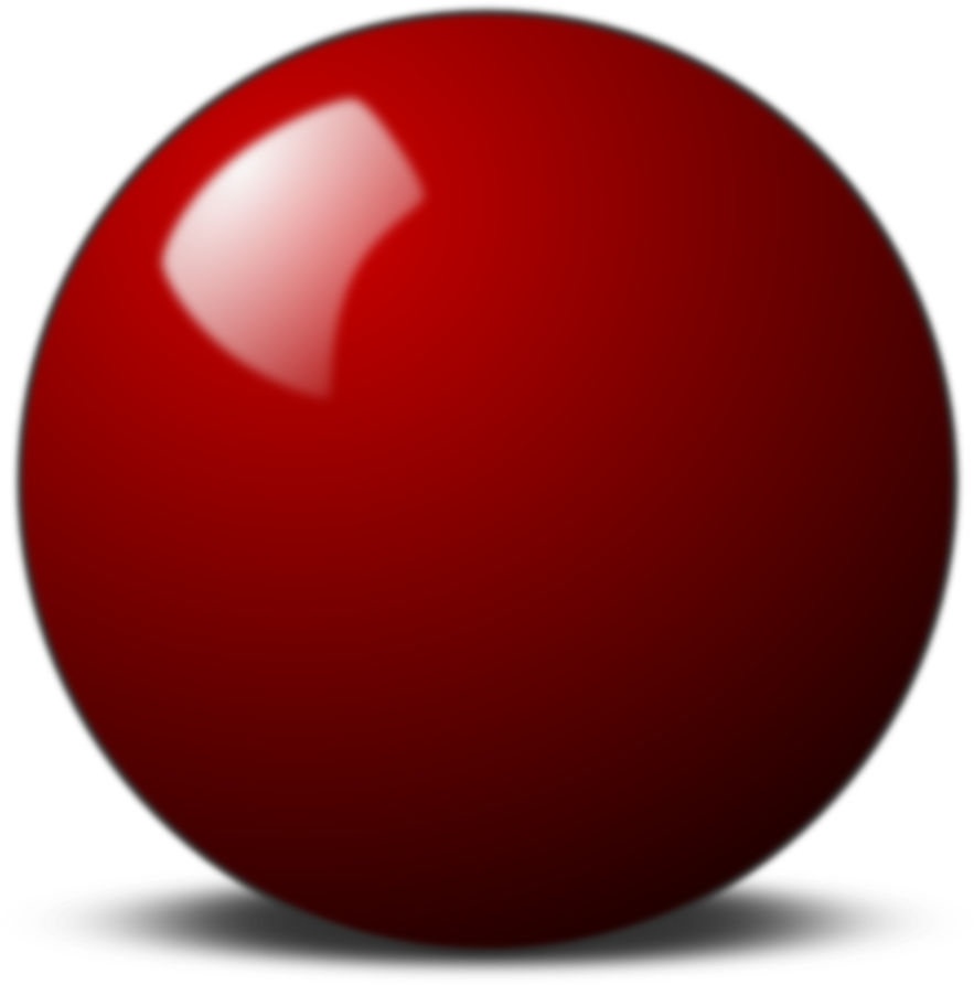 Clip Art Billiard Balls Snooker Billiards - Red Snooker Ball Png, Transparent Png PNG with transparent background