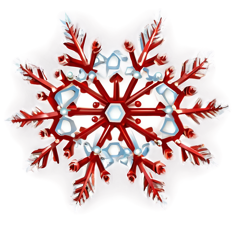 Red Snowflake C