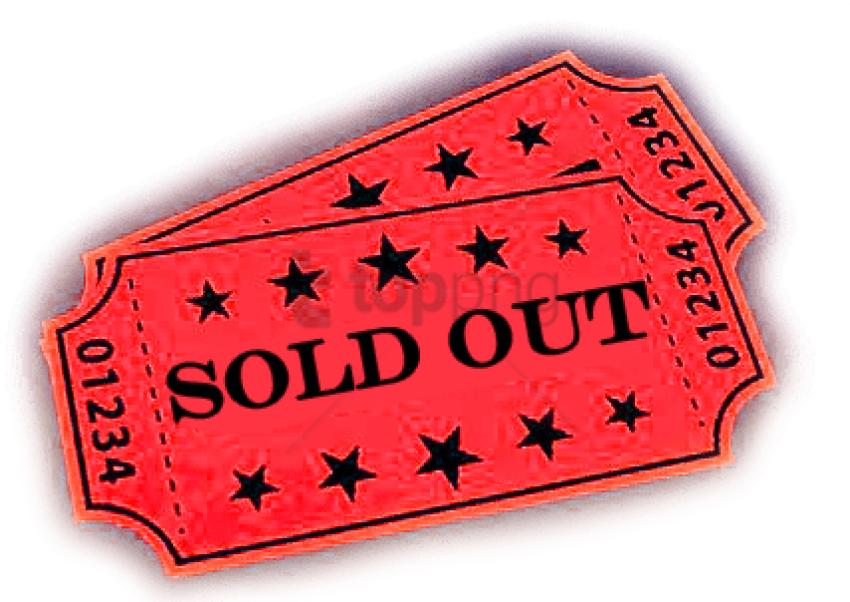 Red Sold Out Ticket Graphic