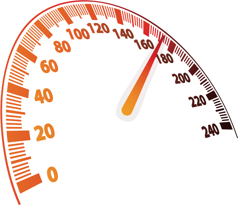 Red Speedometer Indicator