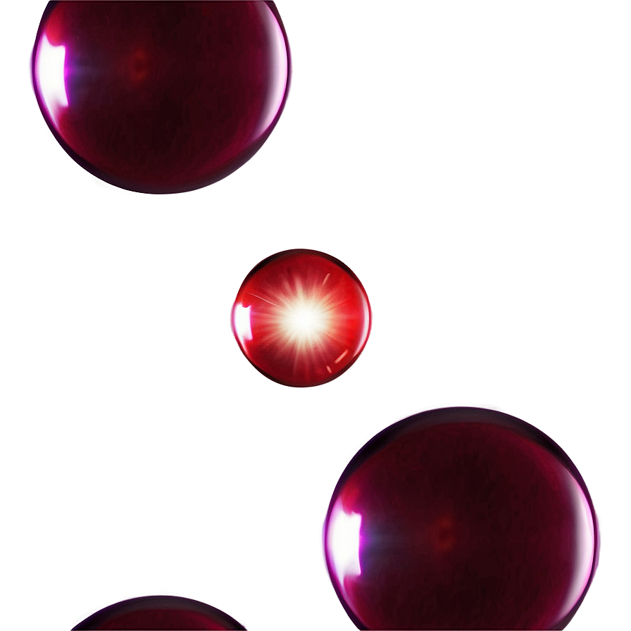 Red Spherical Lens Flare Png 43