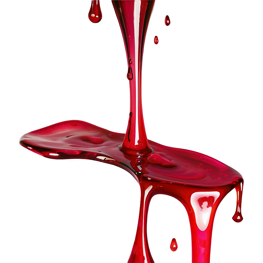 Red Splash Drip Png Cdr31