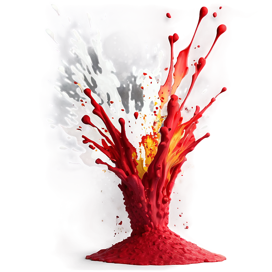 Red Splash Explosion Png 6