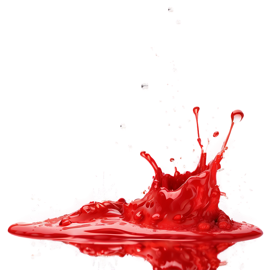 Red Splash Vector Png Fal30