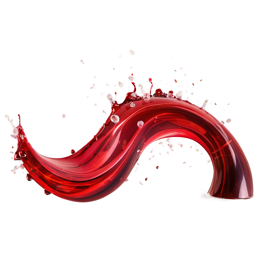 Red Splash Wave Png 06202024