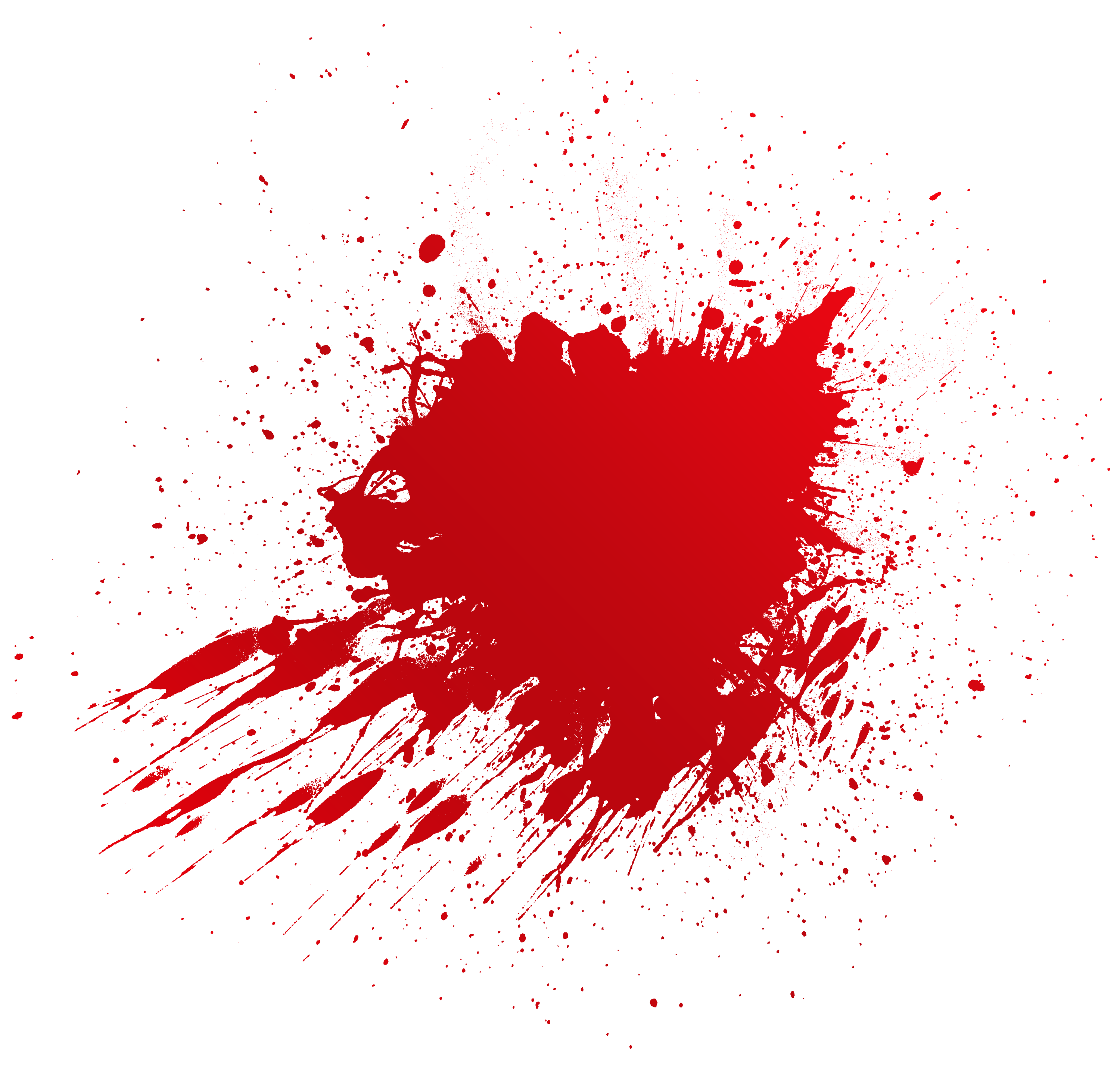 Red Splatter Abstract PNG with transparent background