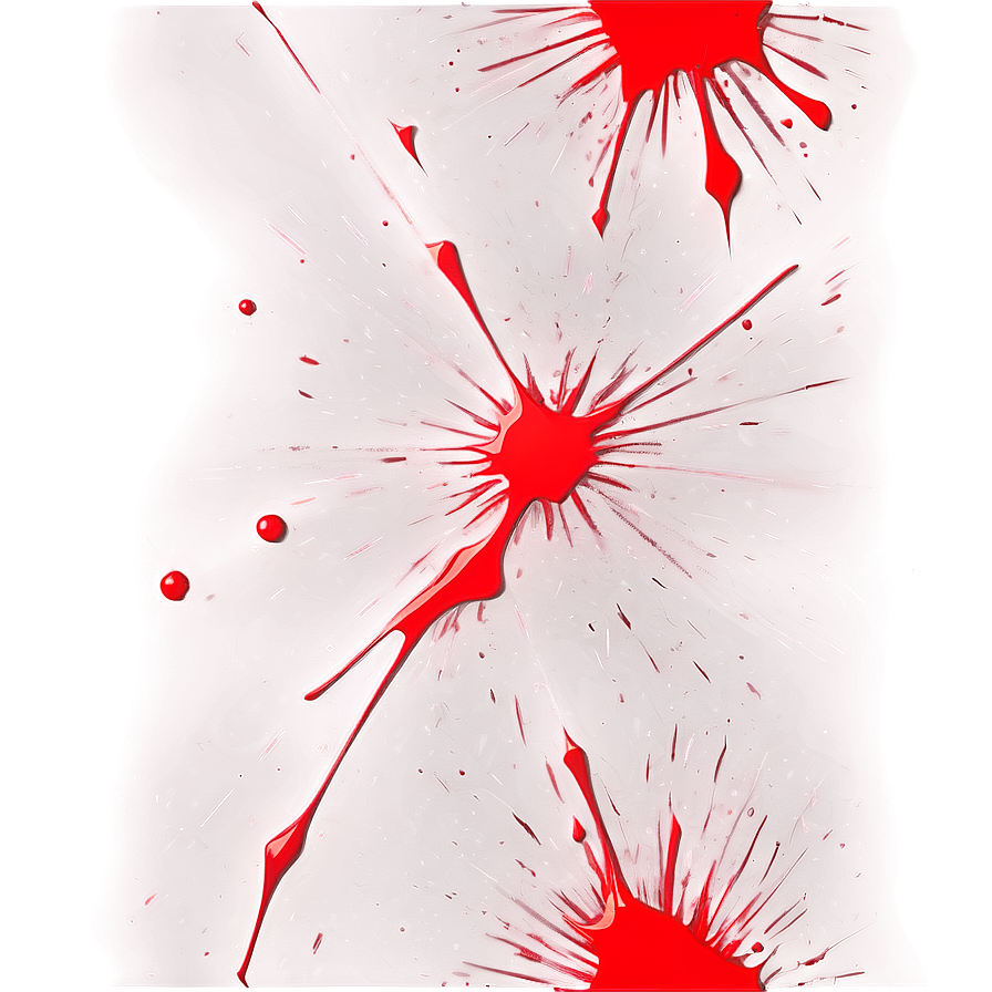 Red Splatter Effect Png 40