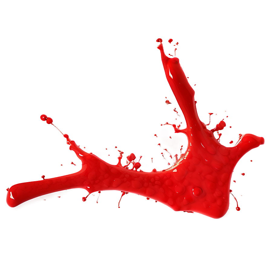 Red Splatter On White Png 47