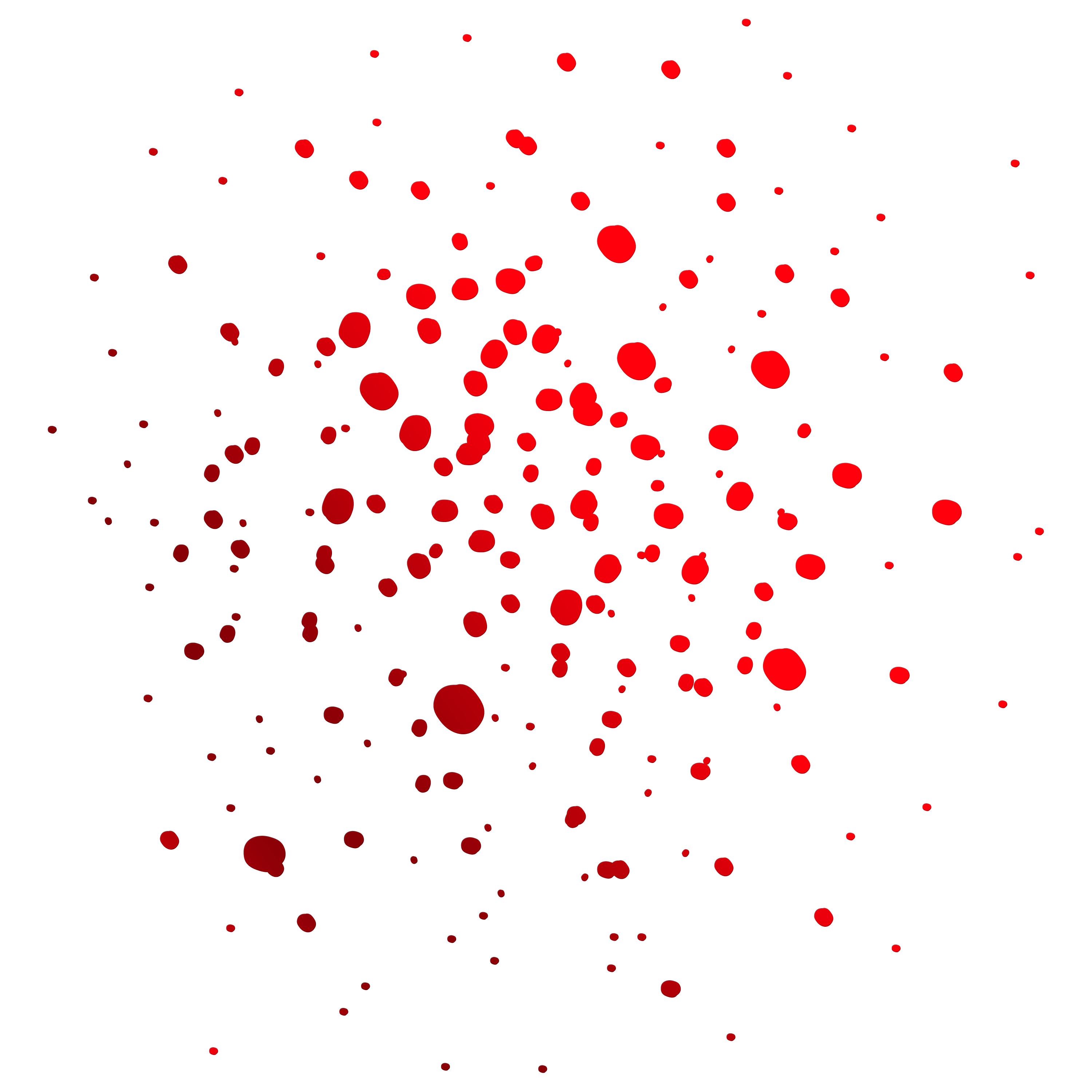Red Splatter Pattern PNG with transparent background