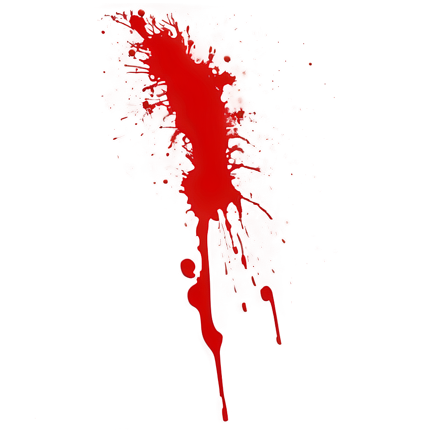 Red Splatter Vector Style Png Faw43