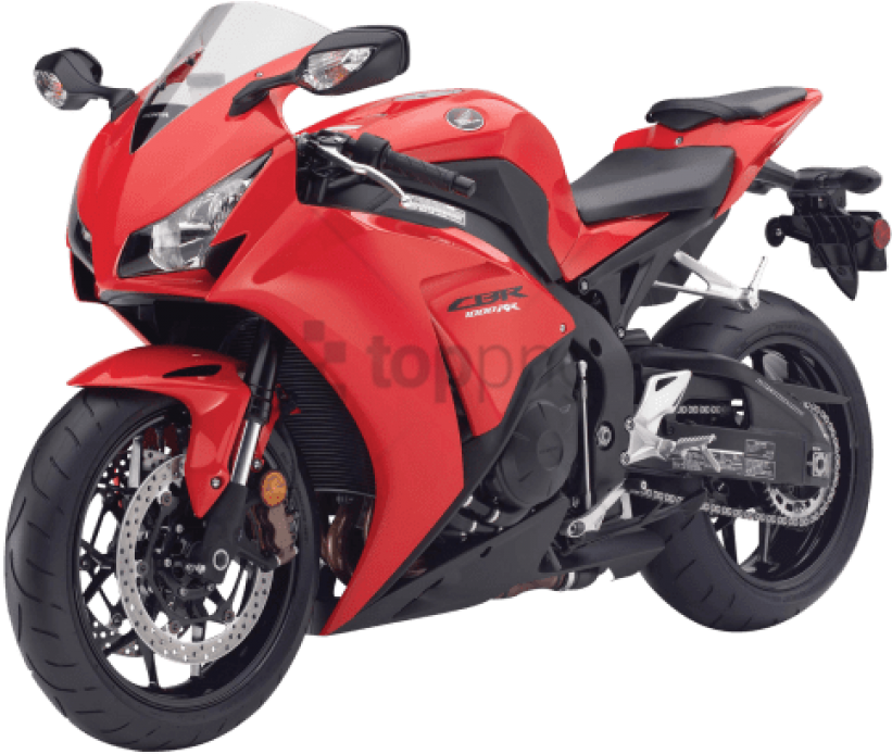 Red Sport Motorcycle Transparent Background