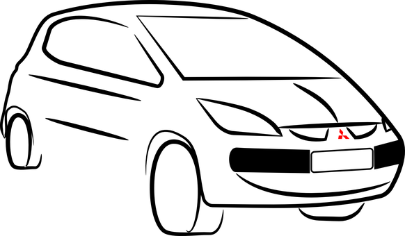 Red Sports Car Black Background PNG with transparent background