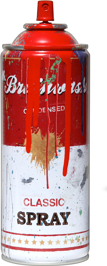 Mr Brainwash Spray Paint Can, HD Png Download PNG with transparent background