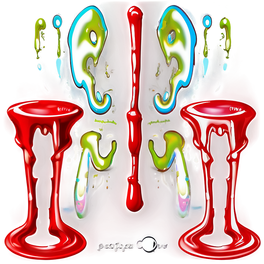 Red Spray Paint Drip Png 45