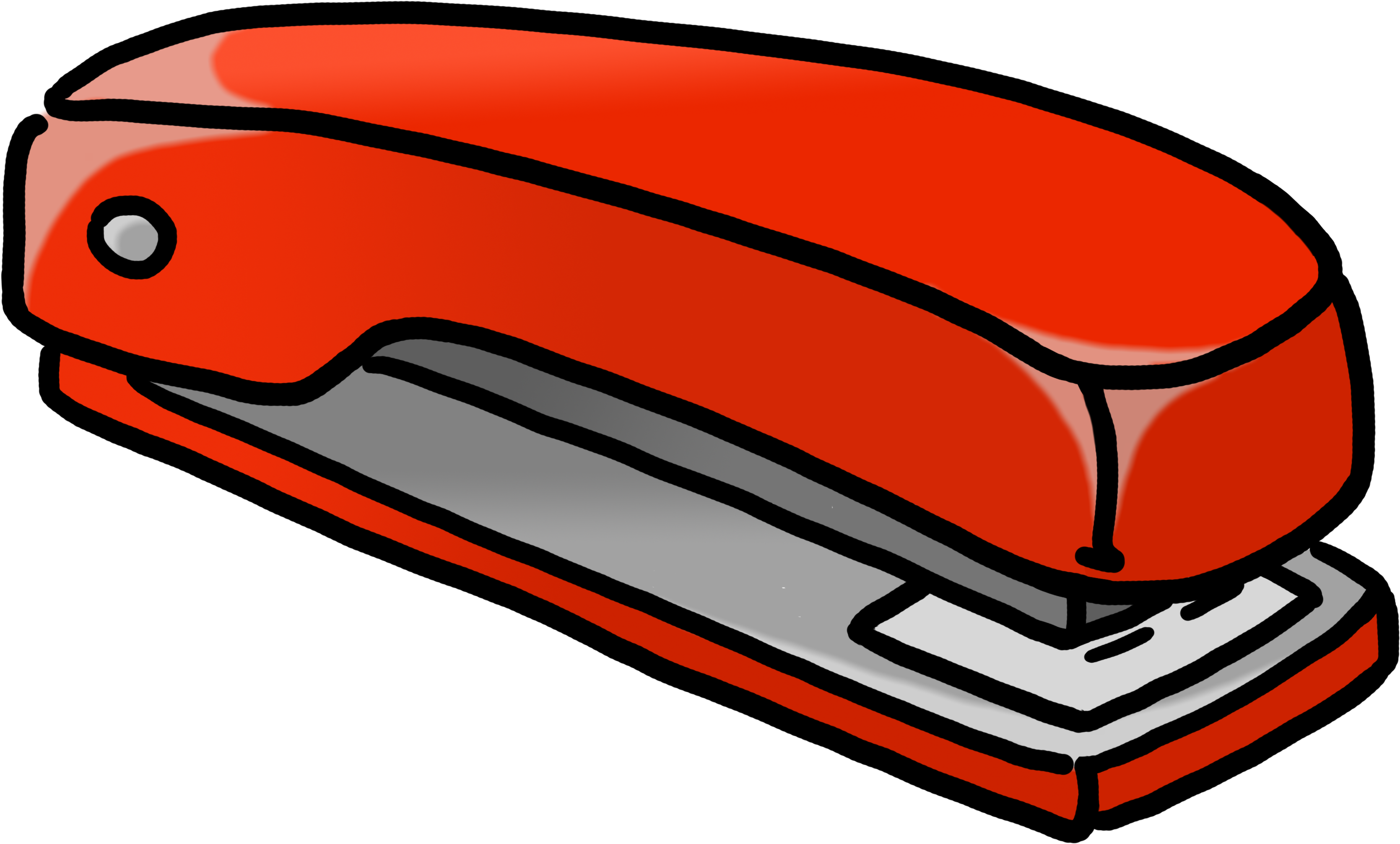 Red Stapler Vector Illustration