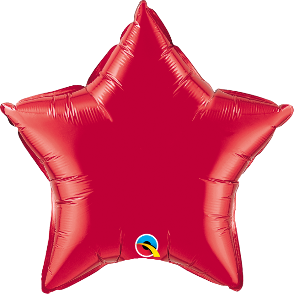 Qualatex Red Star Foil, HD Png Download PNG with transparent background