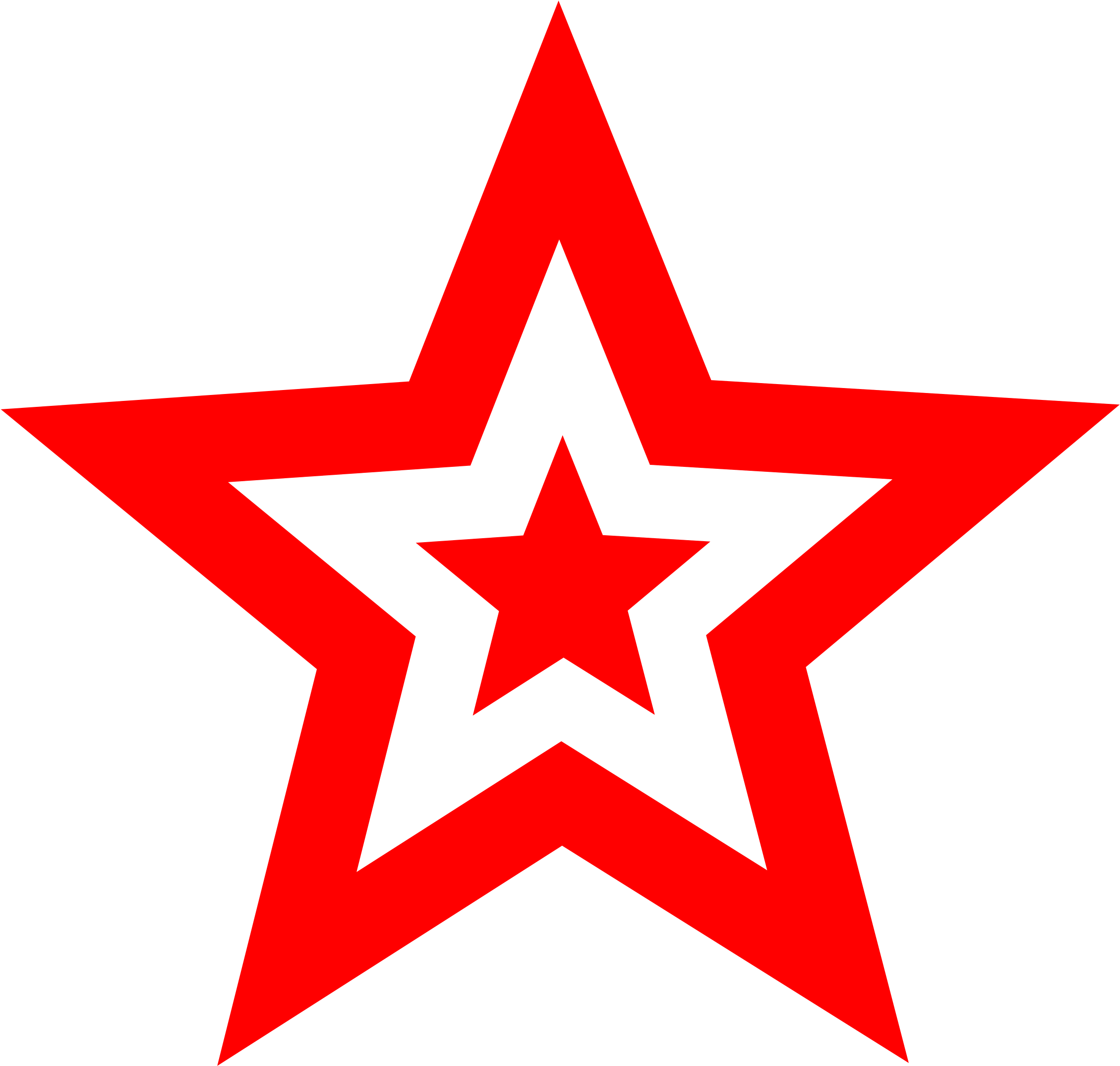 Red And White Star, HD Png Download PNG with transparent background