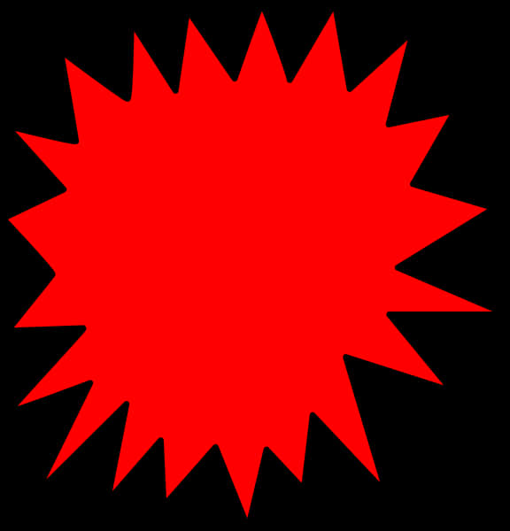 Red Starburst Graphic