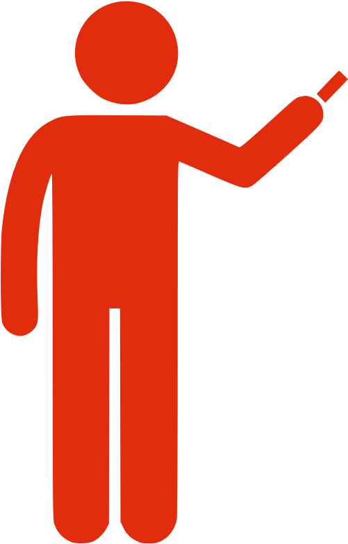 Red Stick Figure Presentation